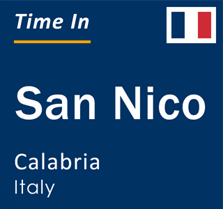 Current local time in San Nico, Calabria, Italy