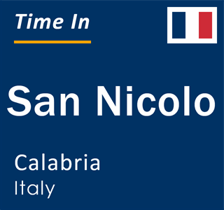 Current local time in San Nicolo, Calabria, Italy