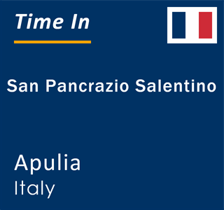 Current local time in San Pancrazio Salentino, Apulia, Italy