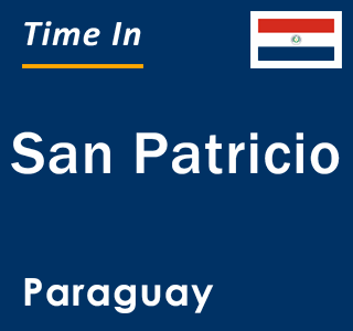 Current local time in San Patricio, Paraguay