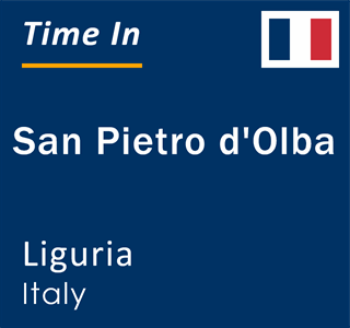 Current local time in San Pietro d'Olba, Liguria, Italy