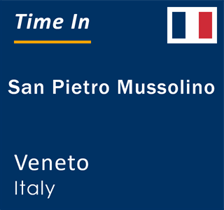 Current local time in San Pietro Mussolino, Veneto, Italy