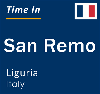 Current local time in San Remo, Liguria, Italy