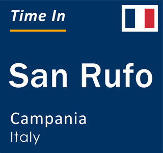 Current local time in San Rufo, Campania, Italy