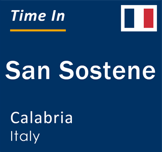 Current local time in San Sostene, Calabria, Italy