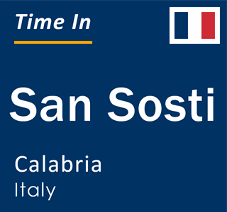 Current local time in San Sosti, Calabria, Italy