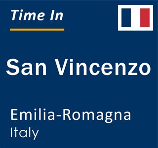 Current local time in San Vincenzo, Emilia-Romagna, Italy