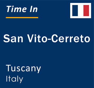 Current local time in San Vito-Cerreto, Tuscany, Italy