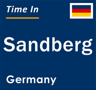 Current local time in Sandberg, Germany