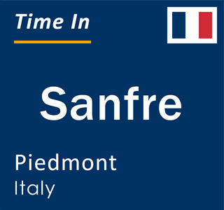 Current local time in Sanfre, Piedmont, Italy