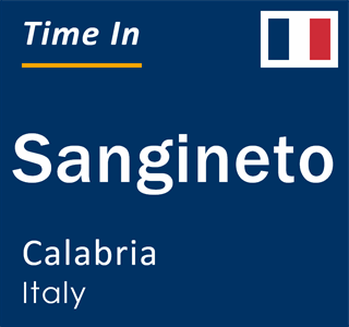 Current local time in Sangineto, Calabria, Italy