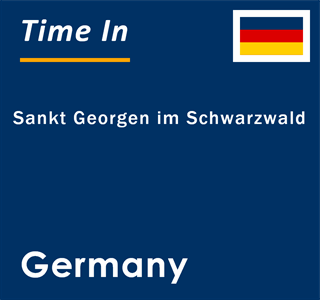 Current local time in Sankt Georgen im Schwarzwald, Germany