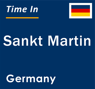 Current local time in Sankt Martin, Germany