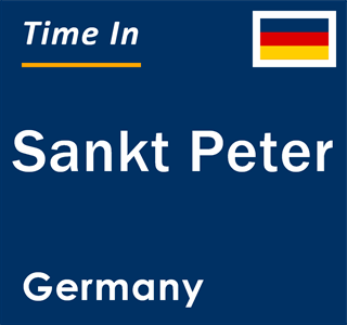 Current local time in Sankt Peter, Germany