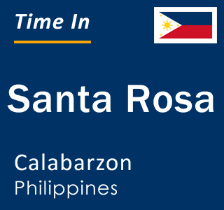 Current local time in Santa Rosa, Calabarzon, Philippines