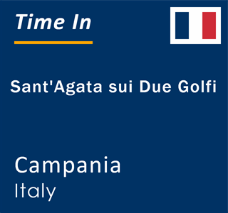 Current local time in Sant'Agata sui Due Golfi, Campania, Italy