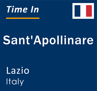 Current local time in Sant'Apollinare, Lazio, Italy