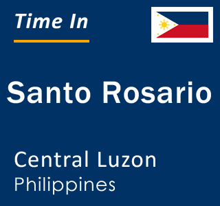 Current local time in Santo Rosario, Central Luzon, Philippines