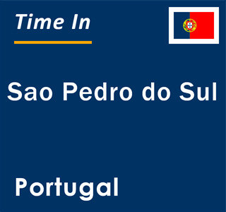 Current local time in Sao Pedro do Sul, Portugal