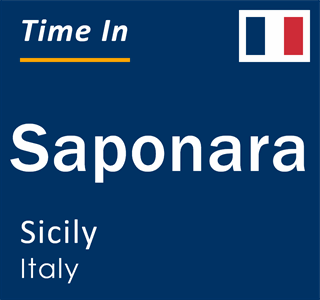 Current local time in Saponara, Sicily, Italy