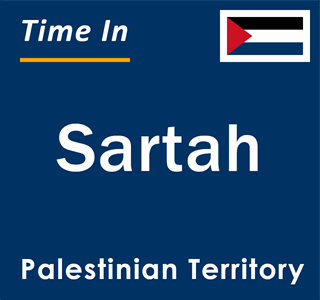 Current local time in Sartah, Palestinian Territory