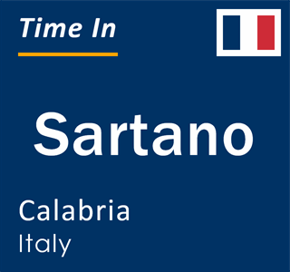 Current local time in Sartano, Calabria, Italy