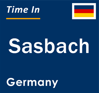 Current local time in Sasbach, Germany