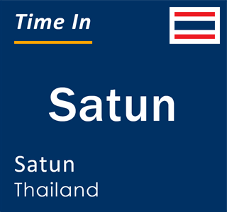 Current local time in Satun, Satun, Thailand