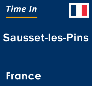 Current local time in Sausset-les-Pins, France