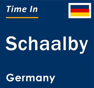 Current local time in Schaalby, Germany