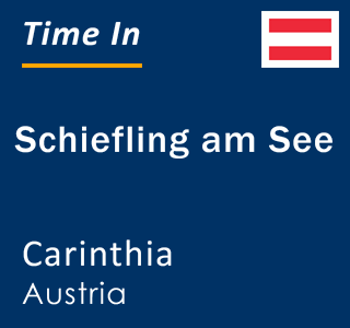 Current local time in Schiefling am See, Carinthia, Austria