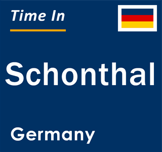 Current local time in Schonthal, Germany