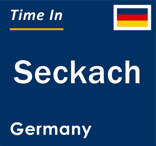 Current local time in Seckach, Germany