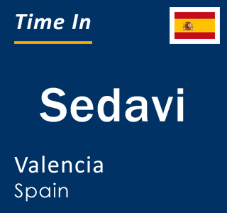 Current local time in Sedavi, Valencia, Spain