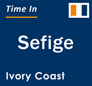 Current local time in Sefige, Ivory Coast