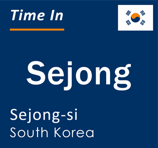 Current local time in Sejong, Sejong-si, South Korea