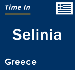 Current local time in Selinia, Greece