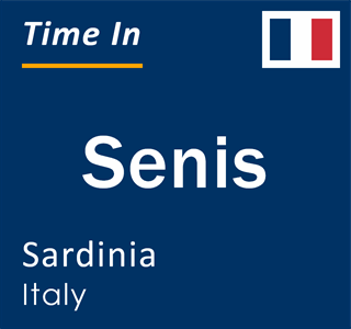 Current local time in Senis, Sardinia, Italy