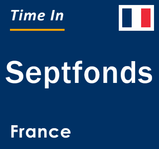 Current local time in Septfonds, France