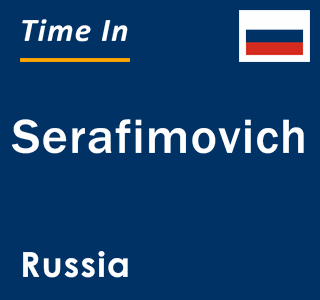 Current local time in Serafimovich, Russia