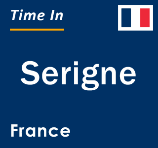 Current local time in Serigne, France