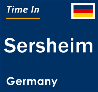 Current local time in Sersheim, Germany