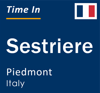 Current local time in Sestriere, Piedmont, Italy