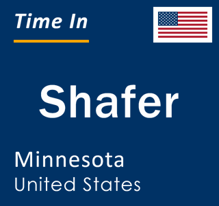 Current local time in Shafer, Minnesota, United States