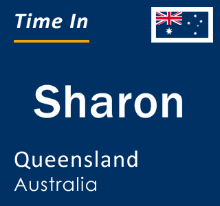 Current local time in Sharon, Queensland, Australia