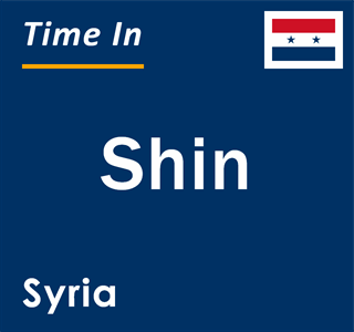 Current local time in Shin, Syria