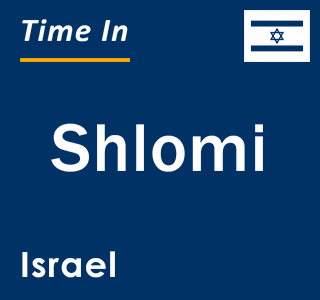 Current local time in Shlomi, Israel