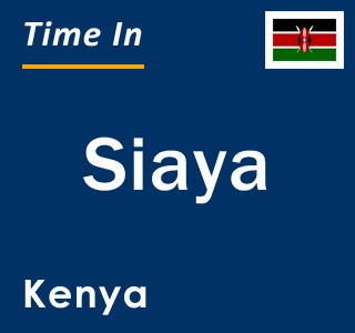 Current local time in Siaya, Kenya