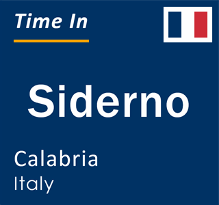 Current local time in Siderno, Calabria, Italy