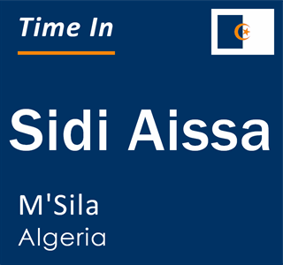 Current local time in Sidi Aissa, M'Sila, Algeria